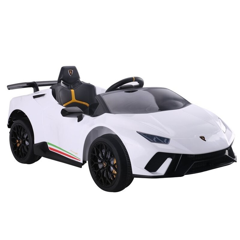 Elektriauto ühe lapse jaoks "Lamborghini Huracan", valge