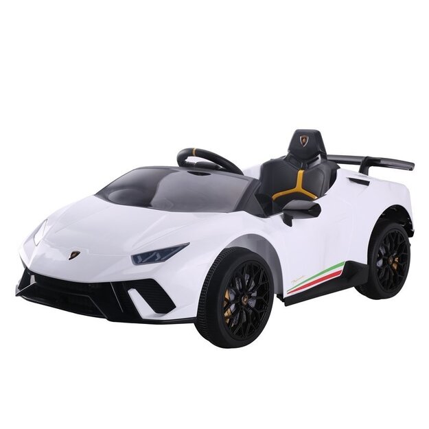 Elektriauto ühe lapse jaoks "Lamborghini Huracan", valge