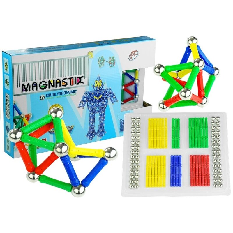 Magnetkonstruktor Magnastix, 188-osaline