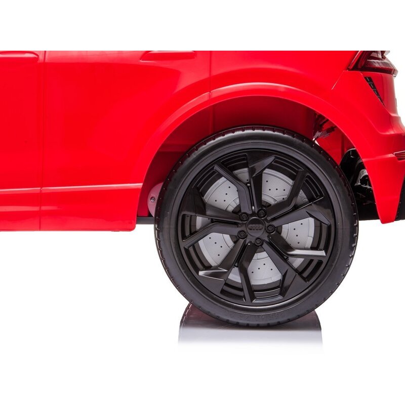 Ühekohaline elektriauto Audi RS Q8, punane