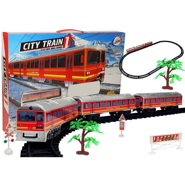 Mängurong rööbastega City Train, 28 elementi