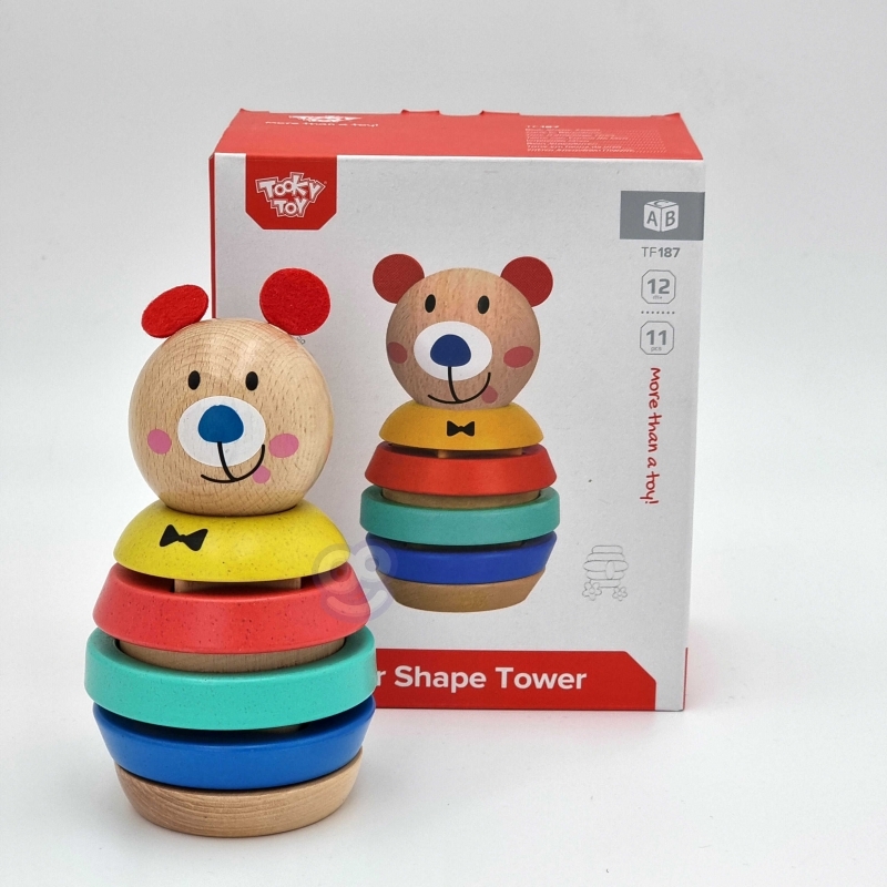 Puidust puzzle Tooky mänguasi - Teddy Bear