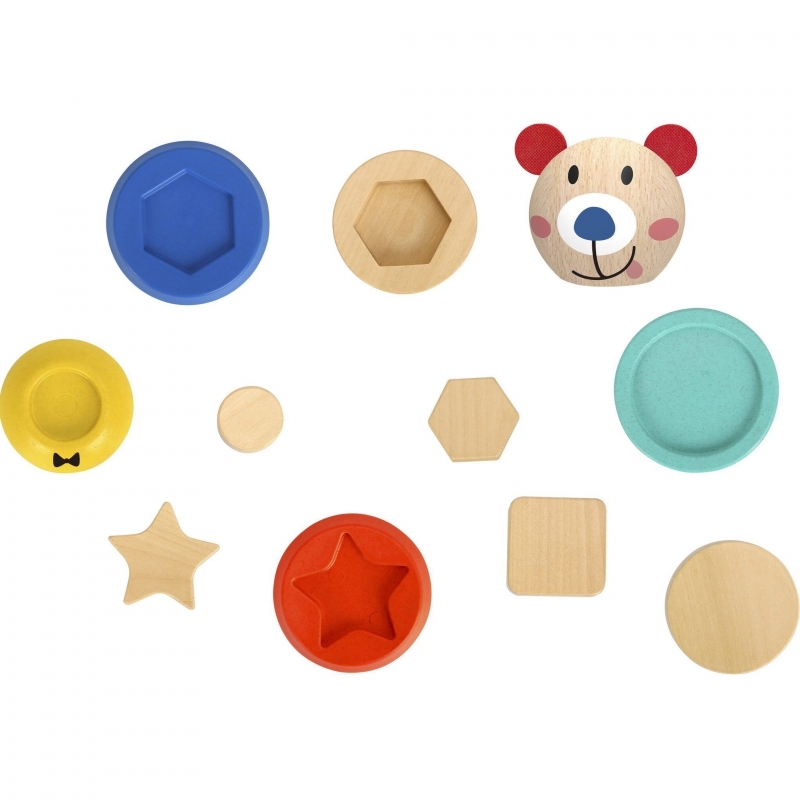 Puidust puzzle Tooky mänguasi - Teddy Bear
