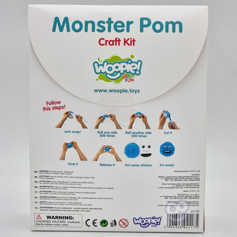 WOOPIE Monster Pom Monster ehituskomplekt