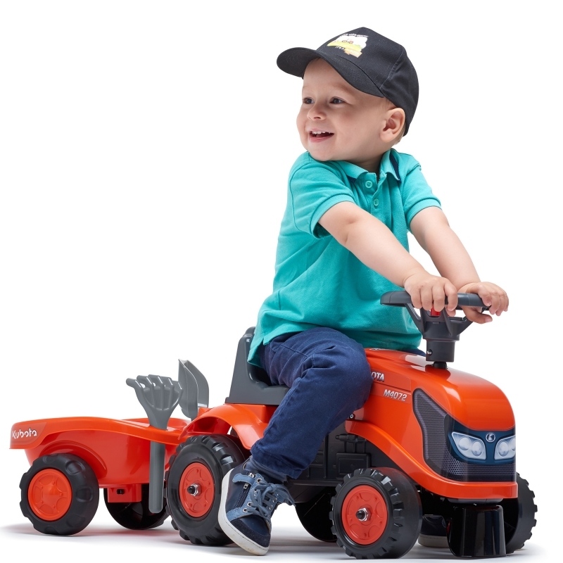 Falk Baby Kubota traktor, oranž