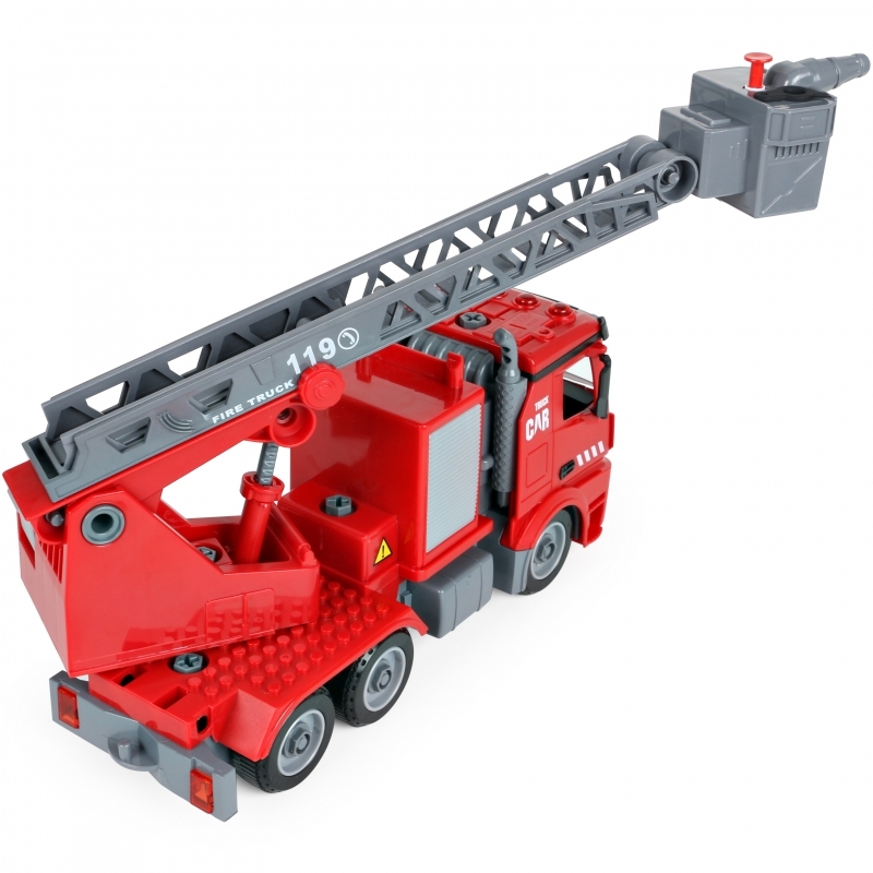 Ehituskomplekt - tuletõrjeauto, 74 elementi