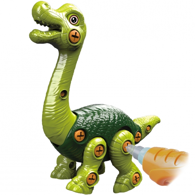 Brachiosaurus dinosaurus koos puuriga ja kruvikeerajaga