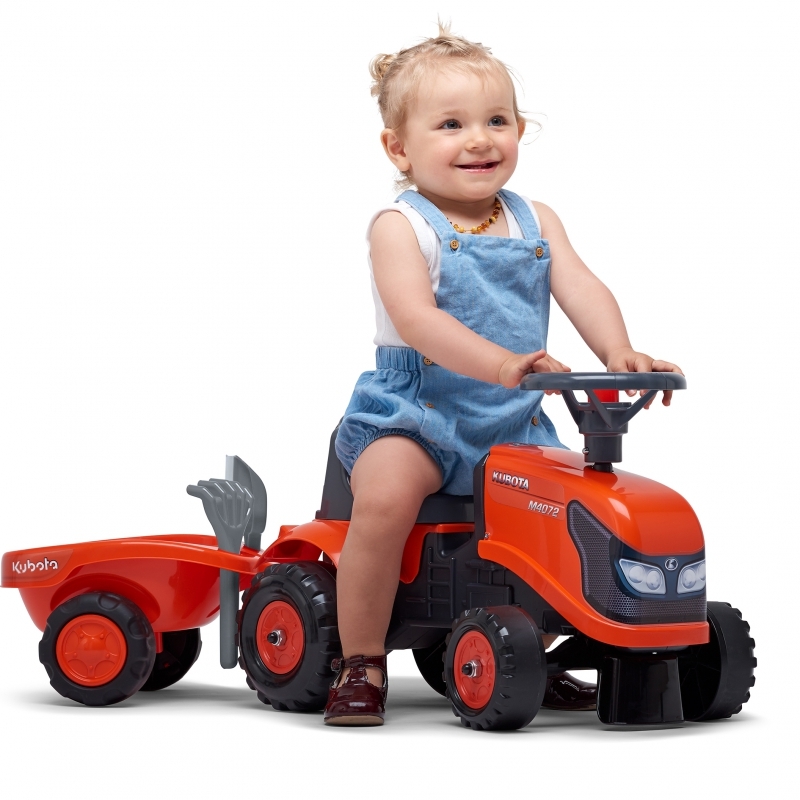 Falk Baby Kubota traktor, oranž