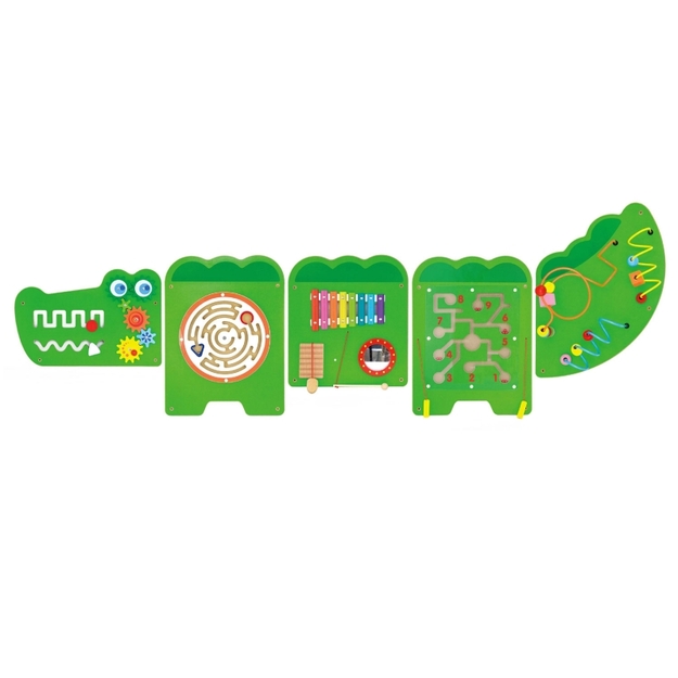 Hariv puidust mänguasi - Krokodill