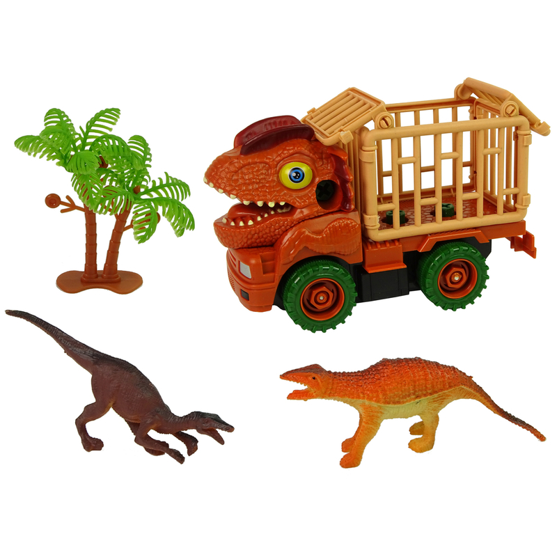Dinosaurus veoauto koos lisaseadmetega