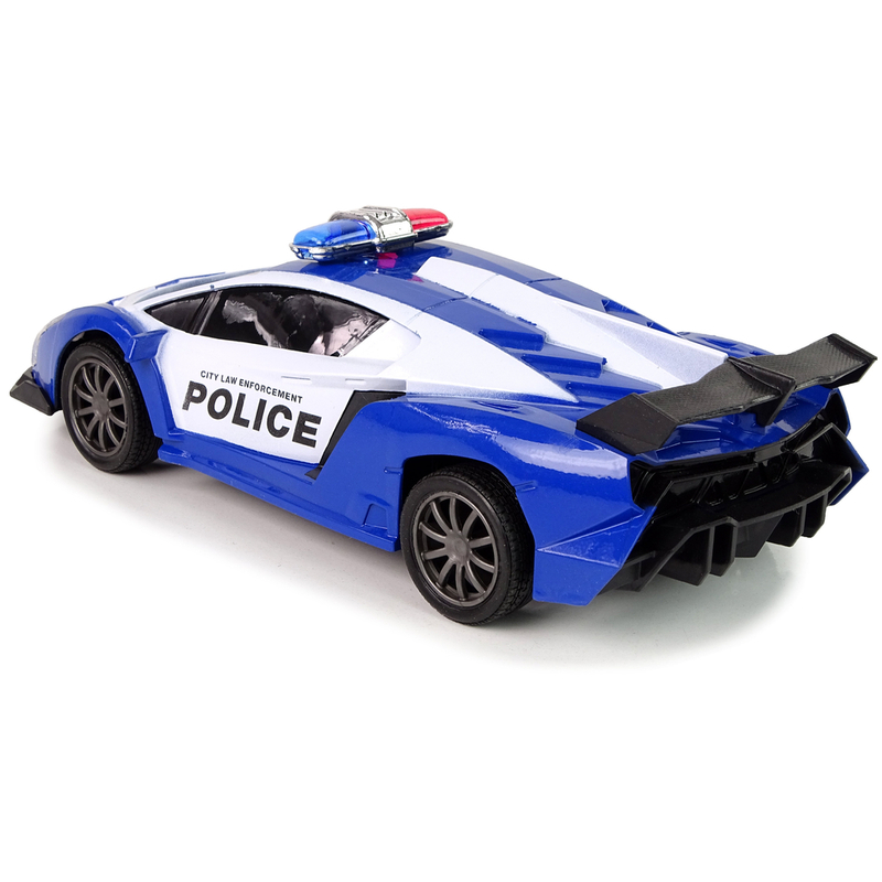 Politsei R/C puldiga võidusõiduauto, sinine