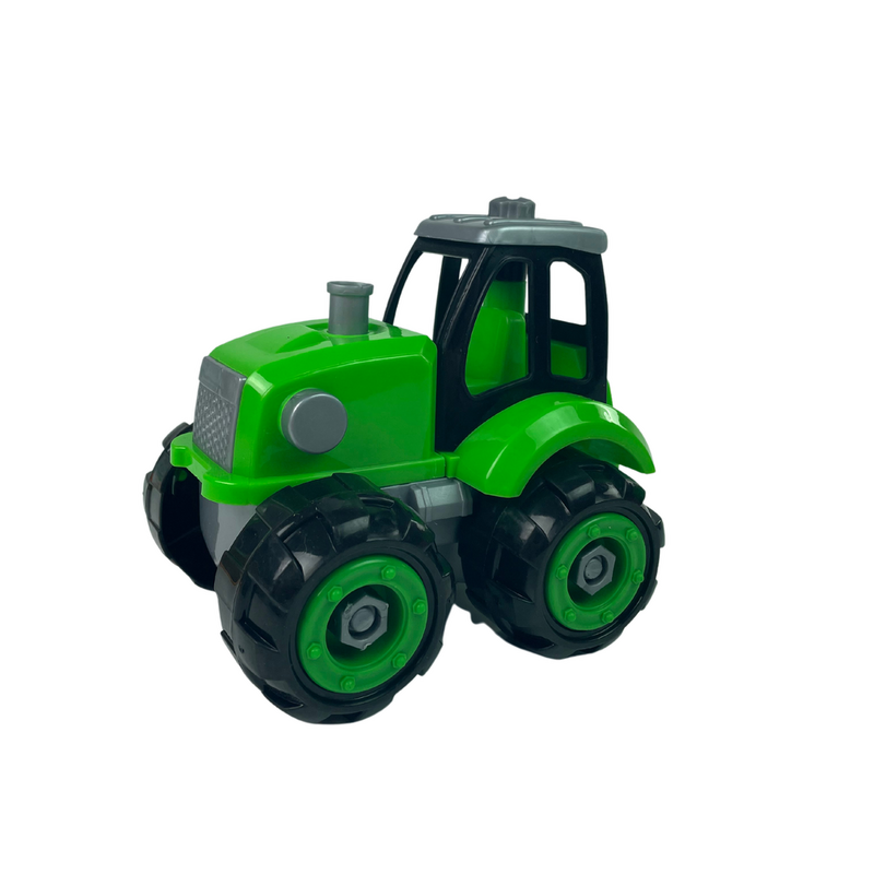 Kokkupandav traktor koos haagisega