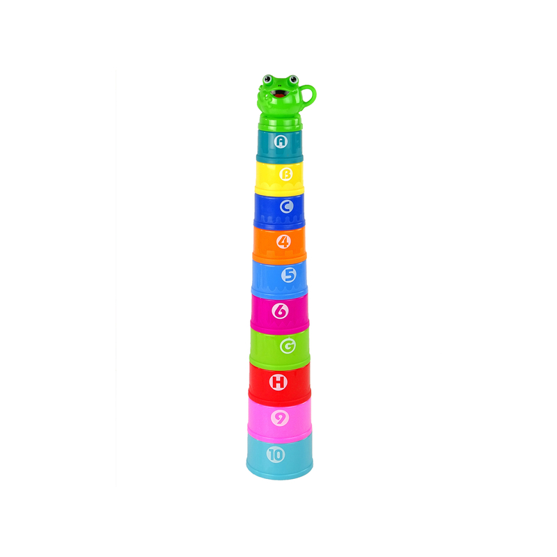 Vannitoa mänguasi - värviline püramiid