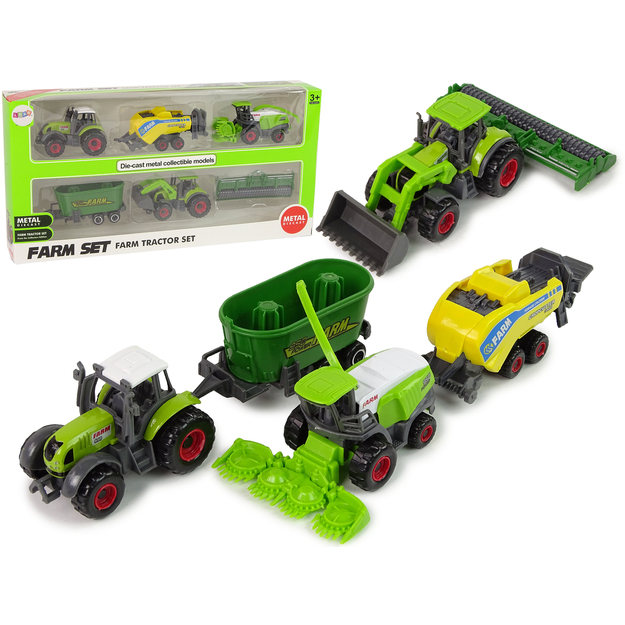 6 põllumajandusliku sõiduki komplekt
