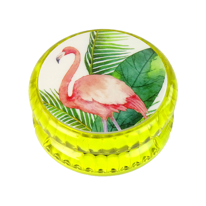 Jojo mäng flamingomotiiviga, roheline