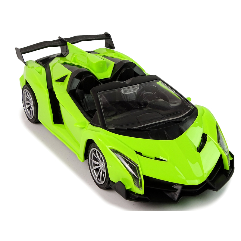 Kaugjuhitav sportauto, roheline