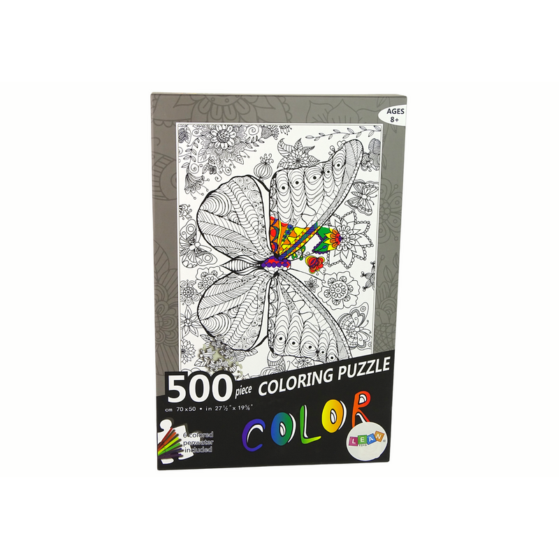 Värvipuzzle 500 tükki, liblikas