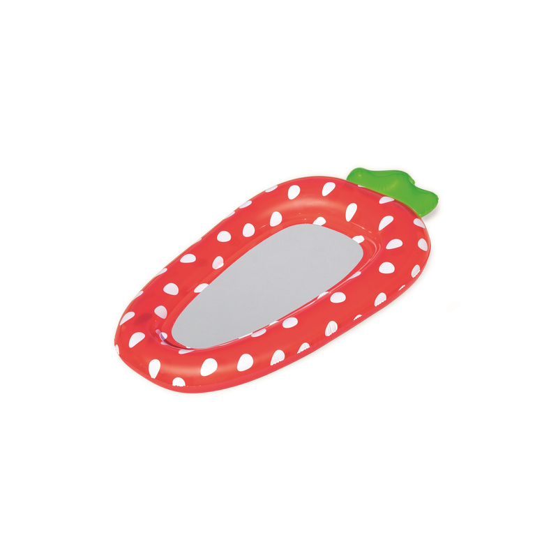 Bestway täispuhutav madrats võrkudega, maasikas
