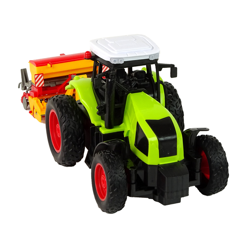 Kaugjuhitav traktor koos R/C pressiga 1:16, roheline