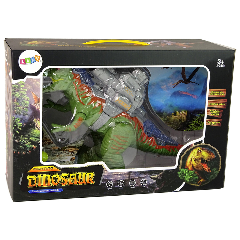 Dinosaurus koos katapuldiga, roheline