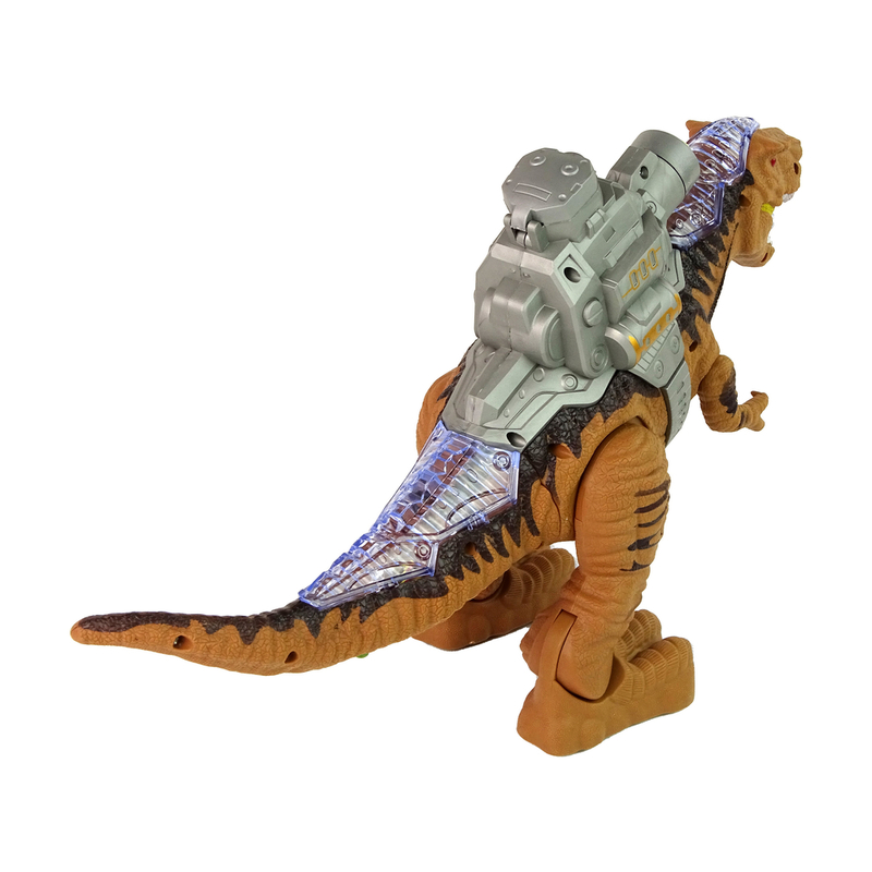 Dinosaurus koos katapuldiga, pruun