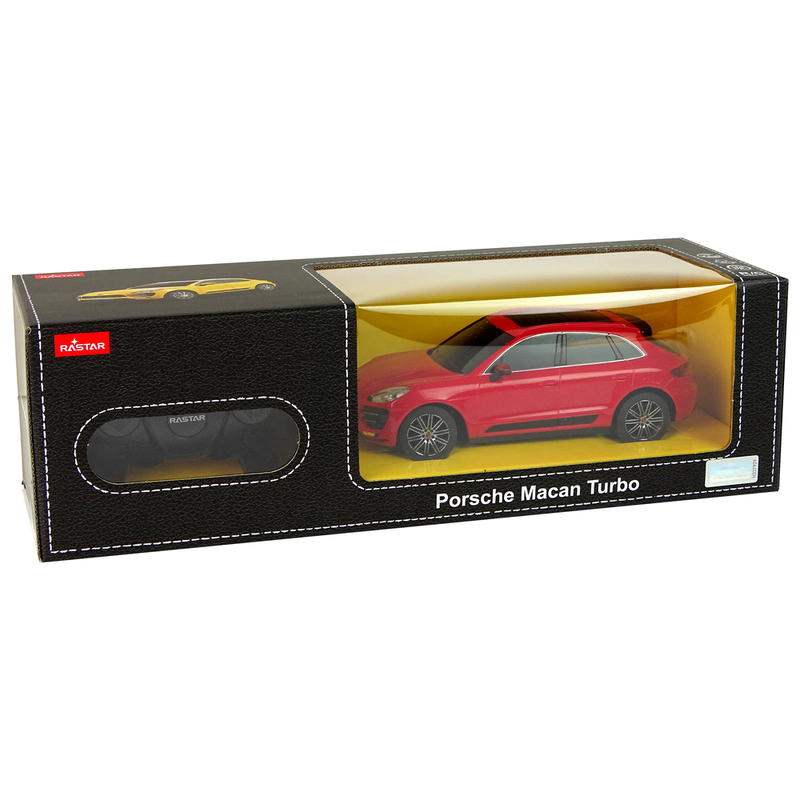 Kaugjuhitav auto Porsche Macan Turbo, 1:24, punane
