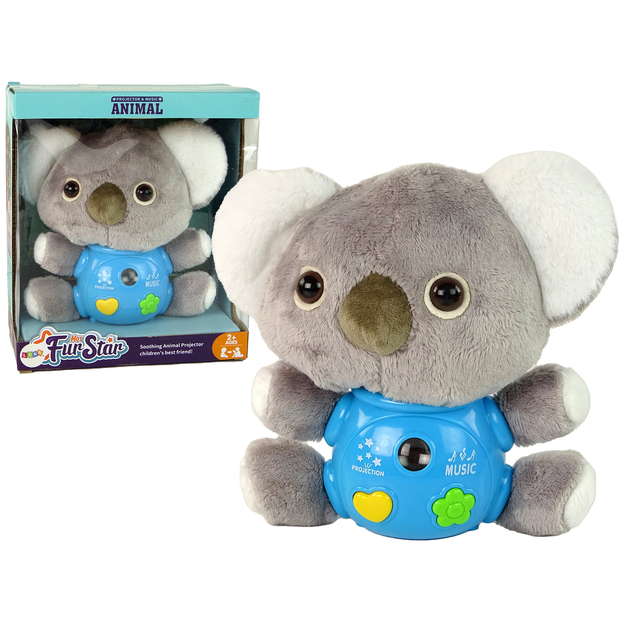 Interaktiivne pluusi mänguasi - koala, hall