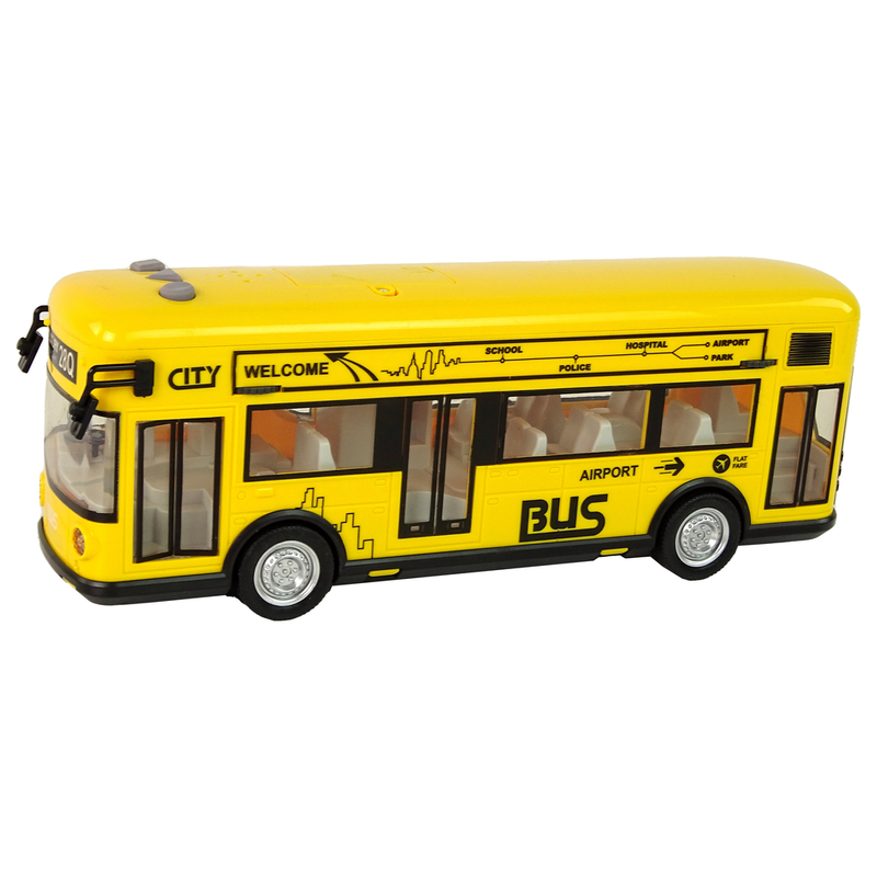 Mänguasja buss, 1:18, kollane