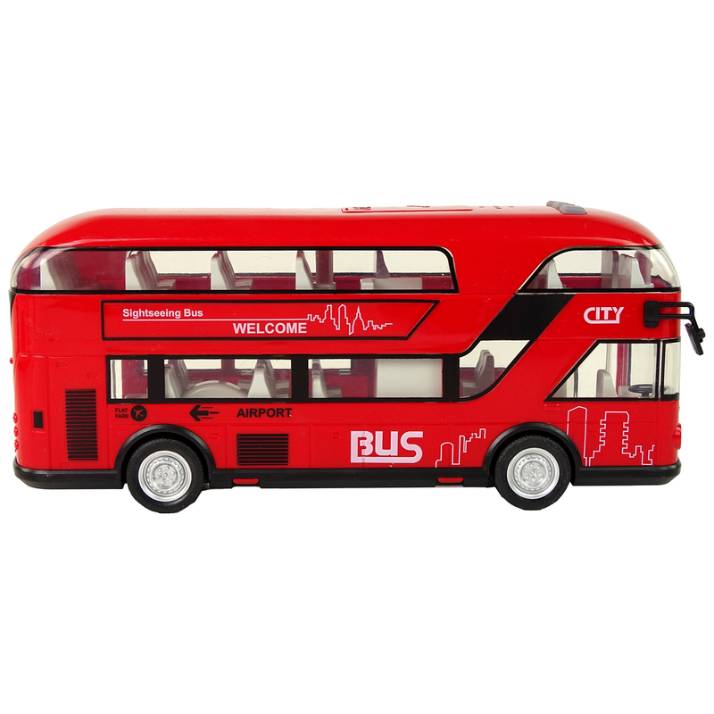 Kahekorruseline buss, punane