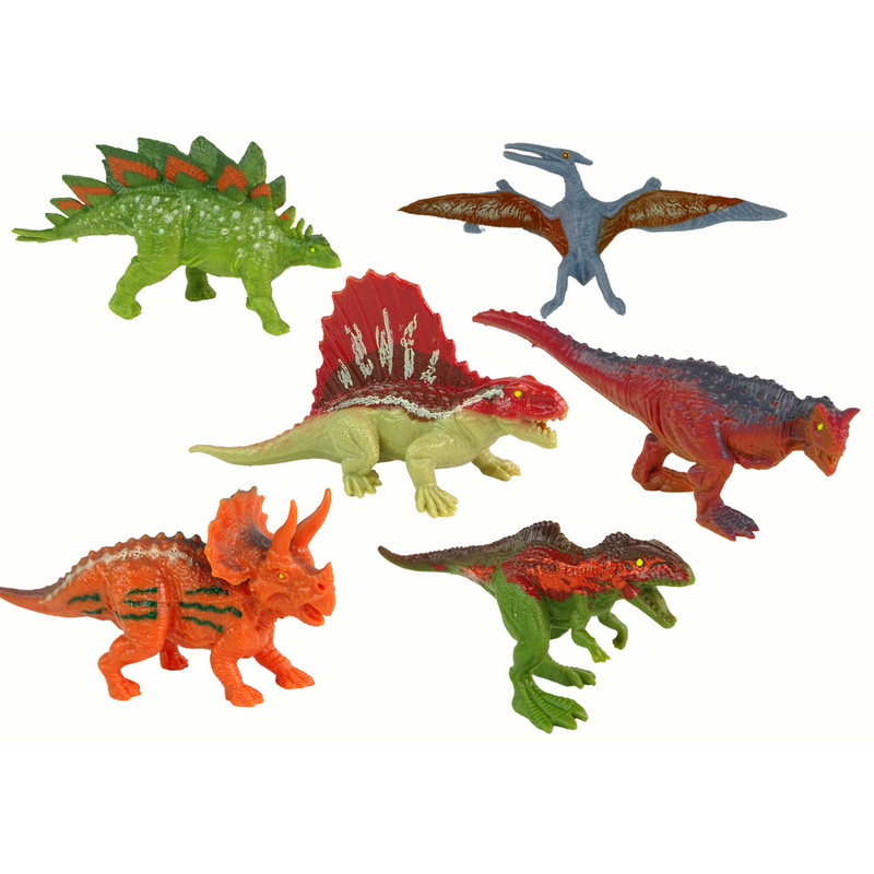 Dinosauruste figuuride komplekt, 6tk, B