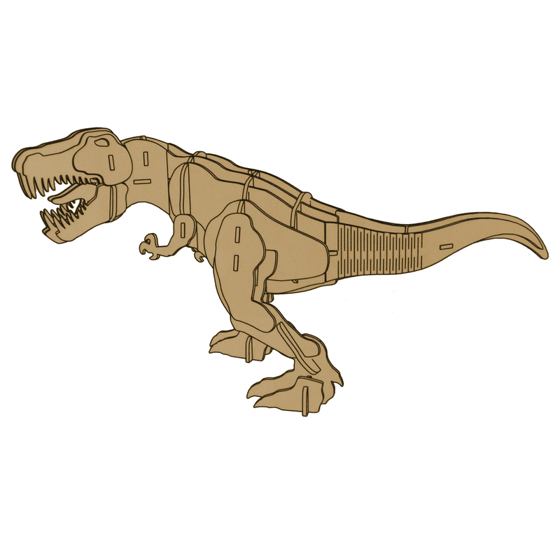 3D puidust ruumiline puzzle T-Rex, 22 d.