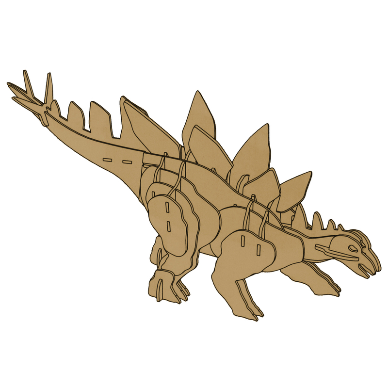 3D puidust ruumiline pusle Stegosaurus, 41 d.