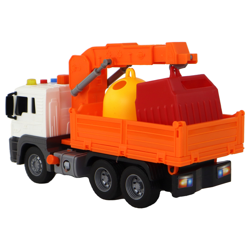 Kraana ja heliefektidega veoauto, oranž