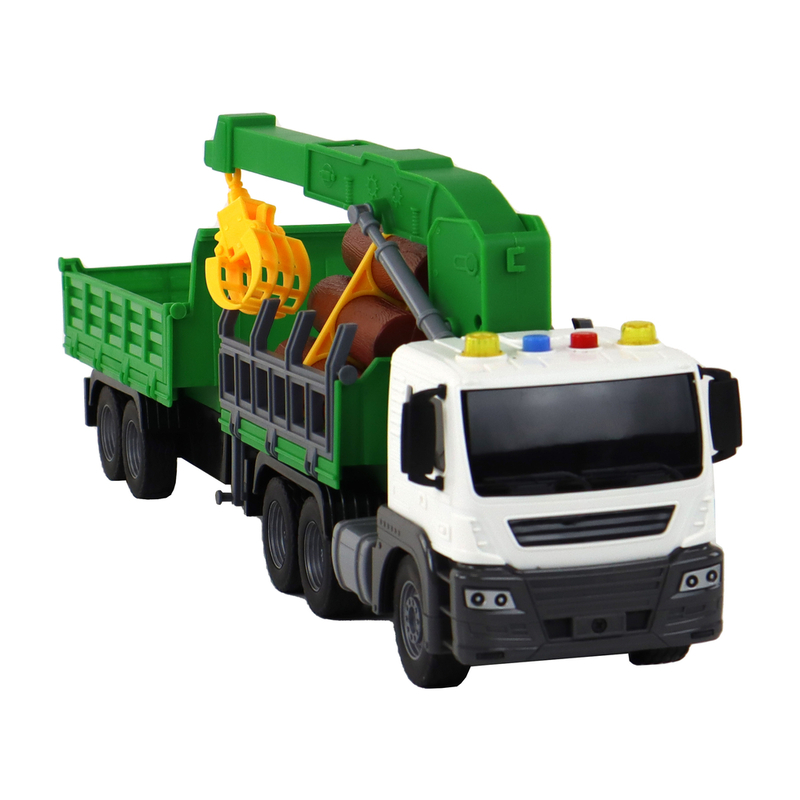 Kraana ja heliefektidega veoauto, roheline