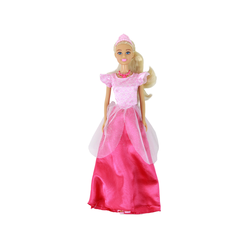 Anlily printsessi nukk roosas kleidis