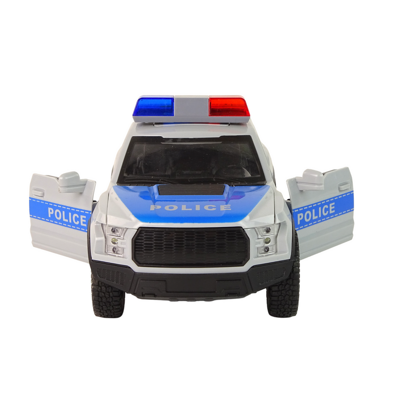 Politseiauto koos heli- ja valgusefektidega