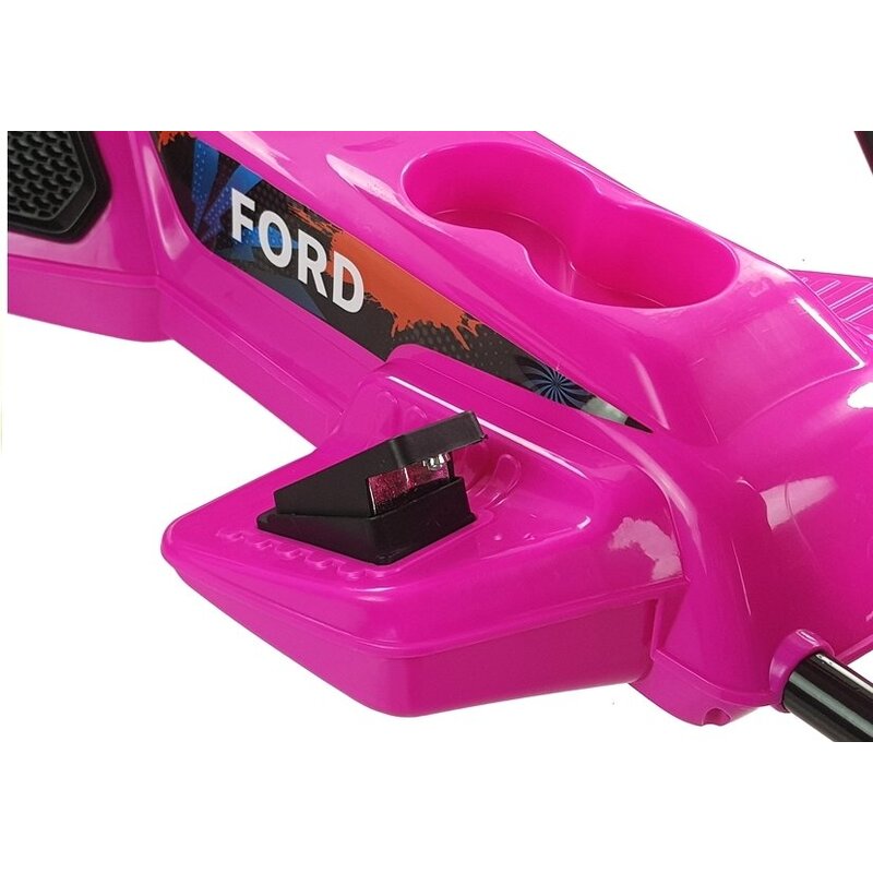 Laste ühekohaline elektriline gokart Ford, roosa