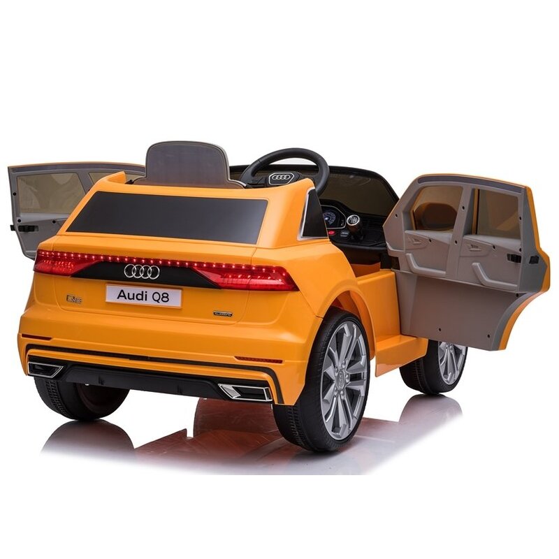 Audi Q8 ühekohaline elektriauto lastele, oranž