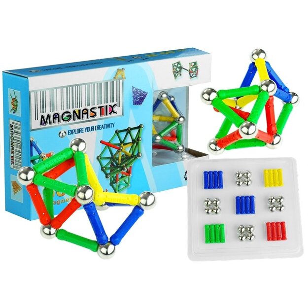 Magnastix Magnetic Builder, 60 tk