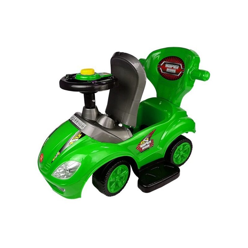 Laste tõukeauto 3in1 roheline