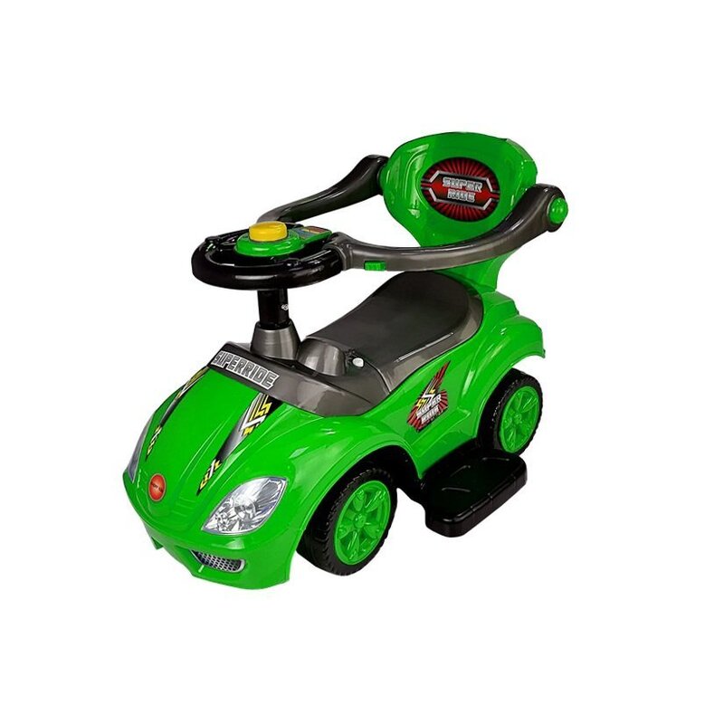Laste tõukeauto 3in1 roheline