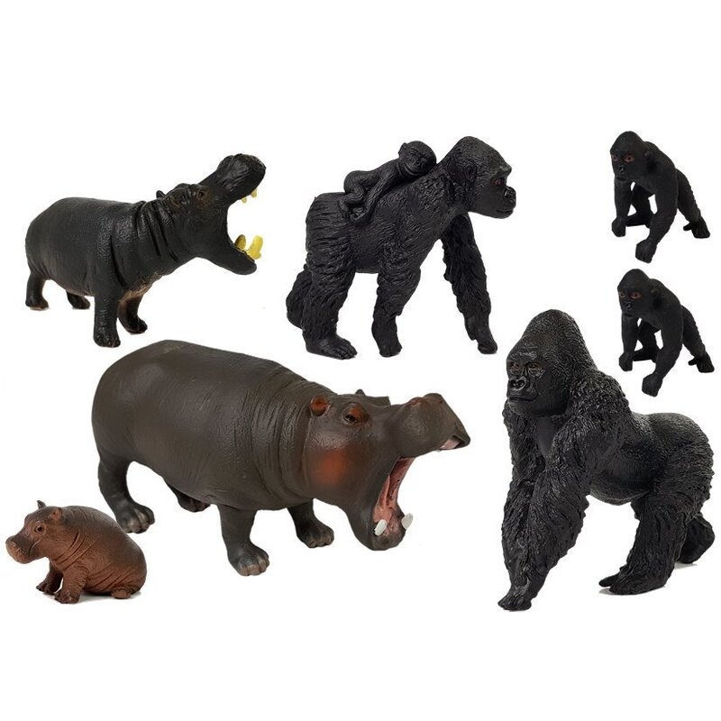 Safari loomad (jõehobu, gorilla)