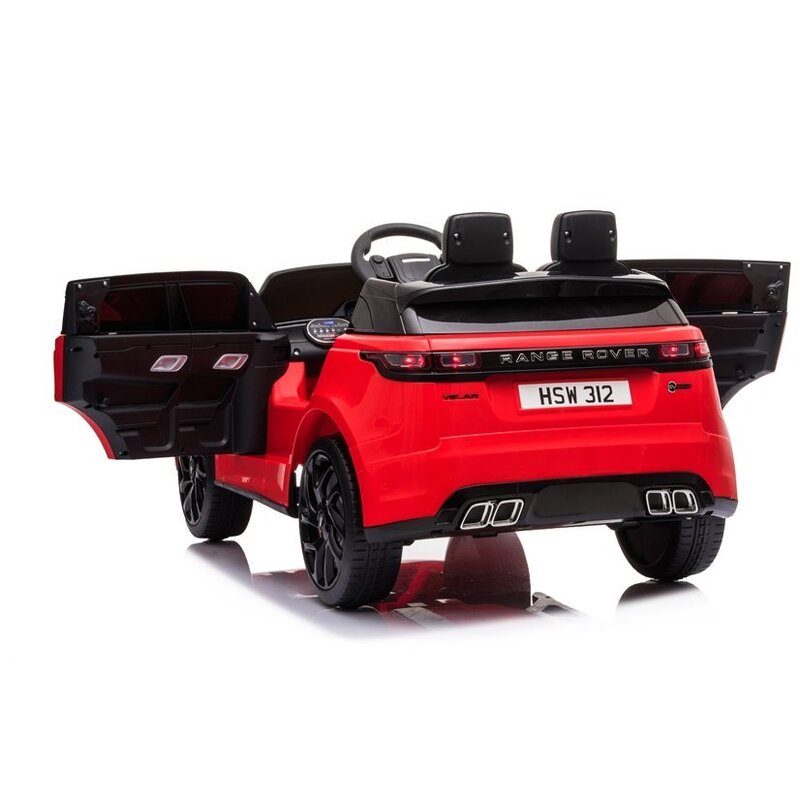 Kahekohaline laste elektriauto Range Rover, punane