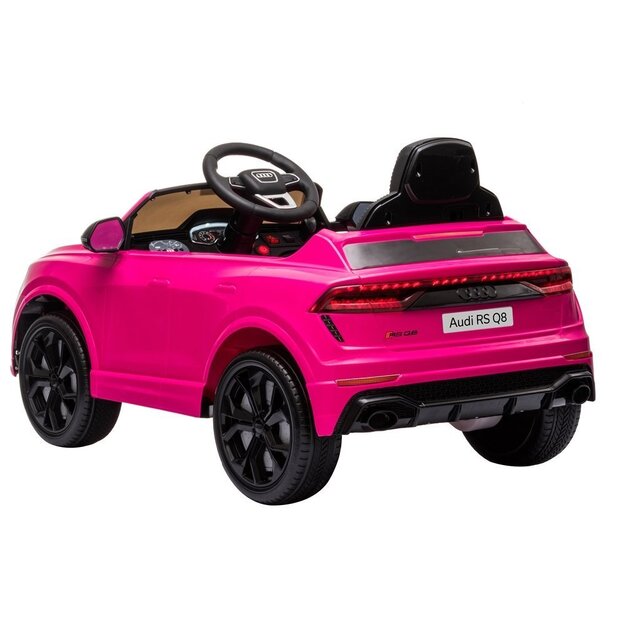 Audi RS Q8 ühekohaline elektriauto lastele, roosa