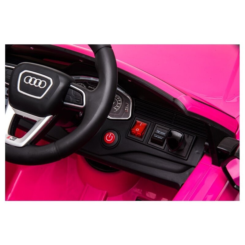Audi RS Q8 ühekohaline elektriauto lastele, roosa