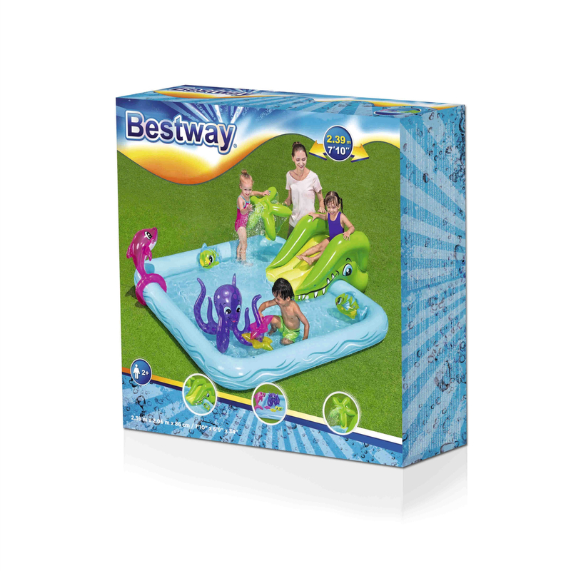 Täispuhutav mänguväljak - Bestway akvaarium, 239x206x86