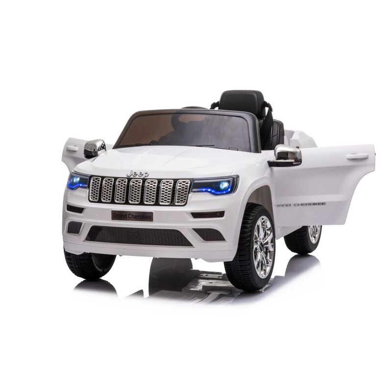 Ühekohaline elektriauto Jeep Grand Cherokee, valge