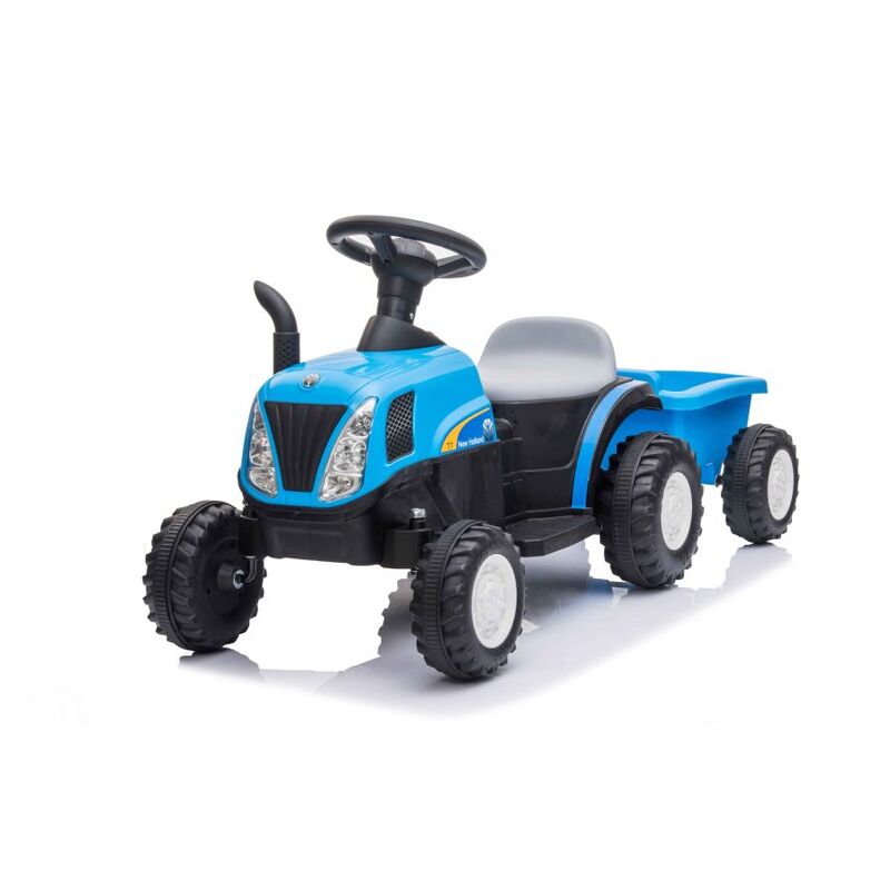Üks elektriline traktor koos haagisega A009, sinine