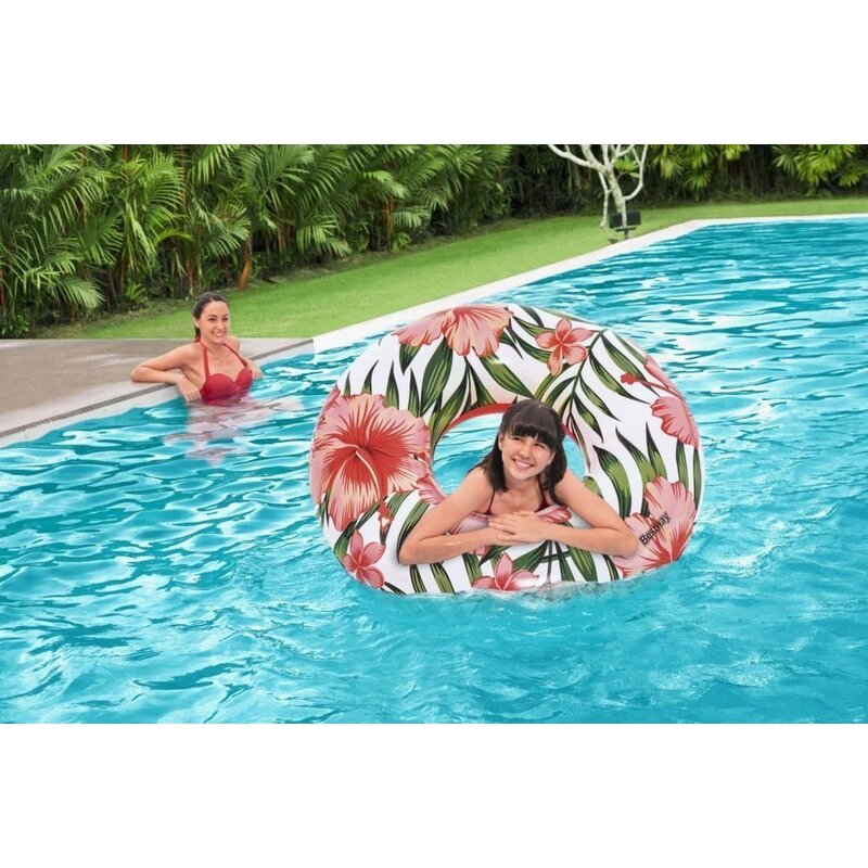 Bestway täispuhutav ujumisratas 119 cm, roosa