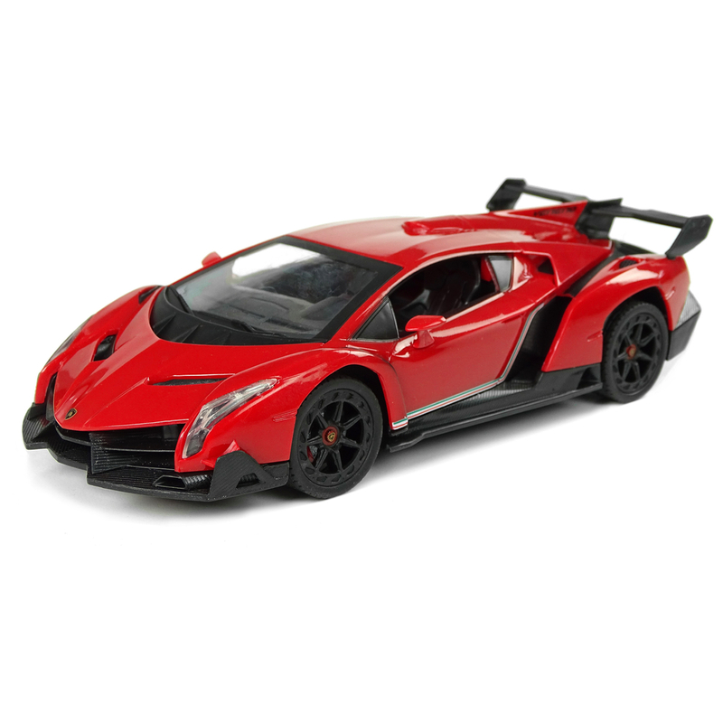 Raadioteel juhitav sportauto Lamborghini, punane
